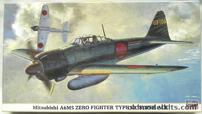 Hasegawa 1/48 Mitsubishi A6M5 Zero Type 52 Zeke Super Ace, 09782 plastic model kit